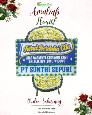 Papan Bunga Duka di Ceger