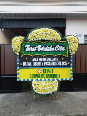 Papan Bunga Duka di Ceger