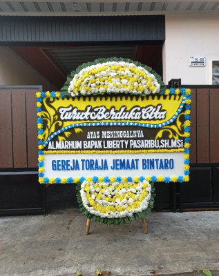 Papan Bunga Duka di Ceger