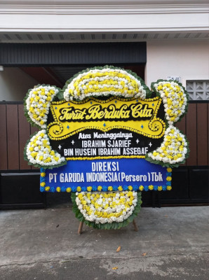 Papan Bunga Duka di Ceger