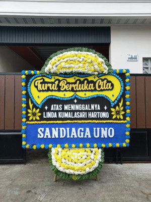 Papan Bunga Duka di Ceger